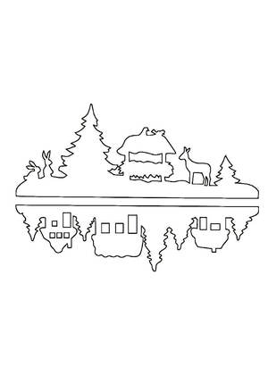 Трафареты Новогодние Украшения Новогодние Украшения − трафарет 47