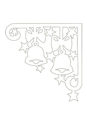 Трафареты Новогодние Украшения Новогодние Украшения − трафарет 49