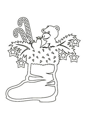 Трафареты Новогодние Украшения Новогодние Украшения − трафарет 54