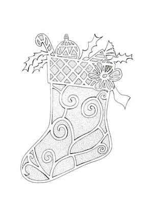 Трафареты Новогодние Украшения Новогодние Украшения − трафарет 57