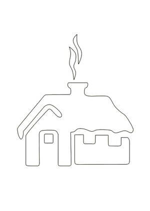 Трафареты Новогодние Украшения Новогодние Украшения − трафарет 60