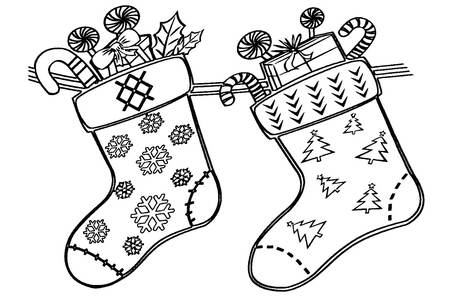 Трафареты Новогодние Украшения Новогодние Украшения − трафарет 7