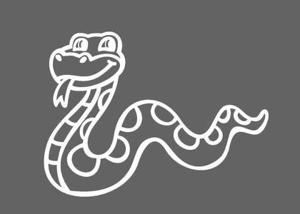 Трафареты Новый год Змеи 2025 Новый год Змеи 2025 − трафарет 13