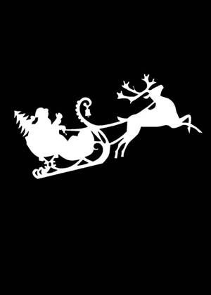 Олень − трафарет 19