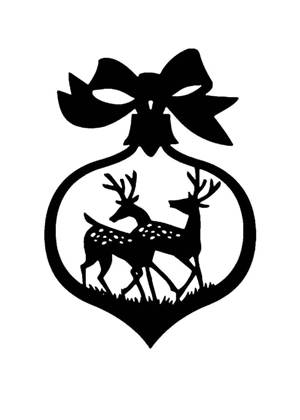 Олень − трафарет 20