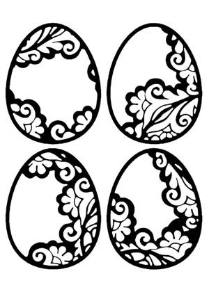 Пасха − трафарет 1