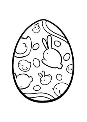 Пасха − трафарет 12