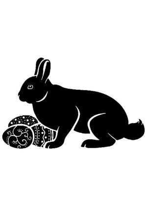 Пасха − трафарет 14