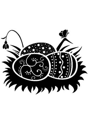 Пасха − трафарет 15