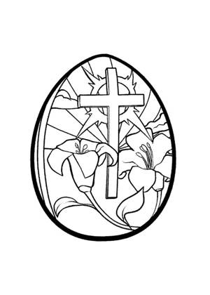 Пасха − трафарет 18