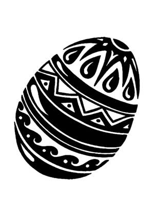 Пасха − трафарет 24