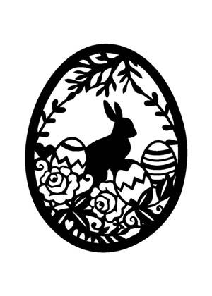 Пасха − трафарет 27