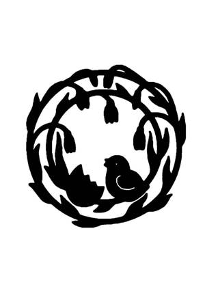 Пасха − трафарет 28