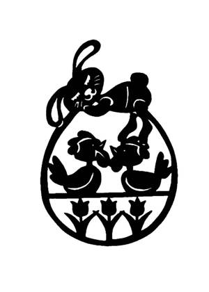 Пасха − трафарет 4