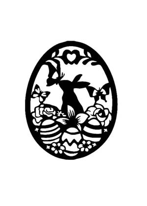 Пасха − трафарет 8