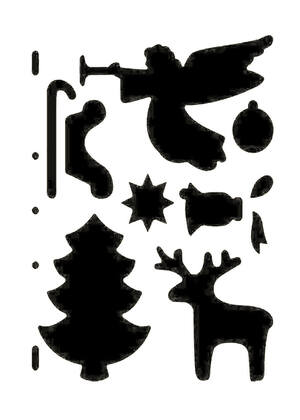 Рождество Христово − трафарет 18