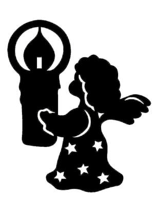 Рождество Христово − трафарет 19