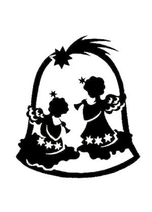 Рождество Христово − трафарет 20