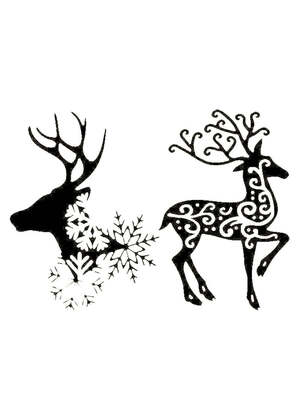 Рождество Христово − трафарет 21