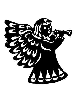 Рождество Христово − трафарет 23