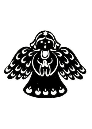 Рождество Христово − трафарет 26