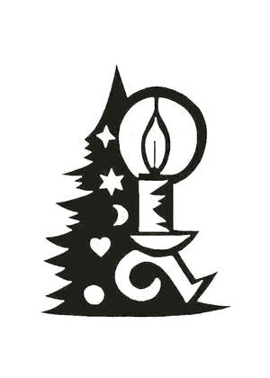 Рождество Христово − трафарет 29