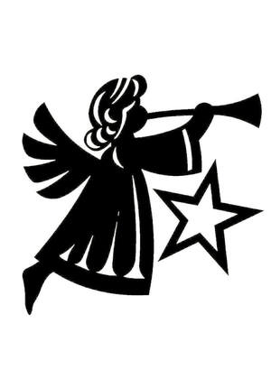 Рождество Христово − трафарет 31