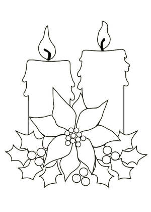 Рождество Христово − трафарет 32