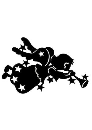 Рождество Христово − трафарет 34