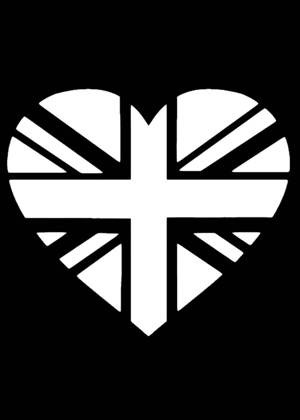 Сердечки − трафарет 22