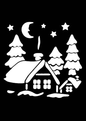 Скрапбукинг − трафарет 12