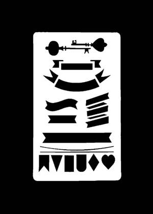 Скрапбукинг − трафарет 14