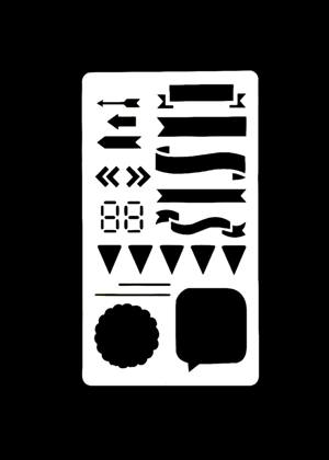 Скрапбукинг − трафарет 51