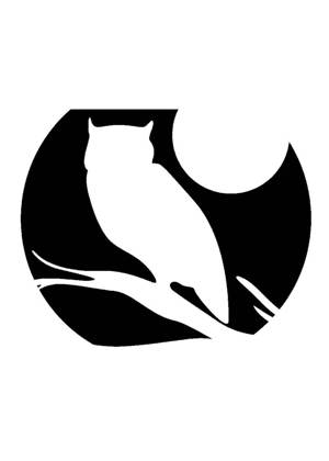 Совы − трафарет 12