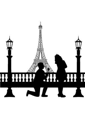 Свадебные − трафарет 12