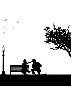 Свадебные − трафарет 13