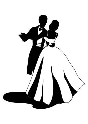 Свадебные − трафарет 2