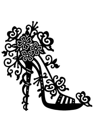 Свадебные − трафарет 22