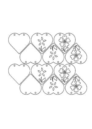 Свадебные − трафарет 23