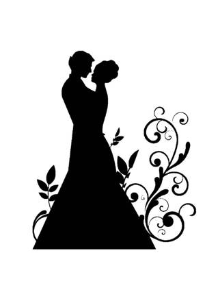 Свадебные − трафарет 27