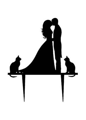 Свадебные − трафарет 29