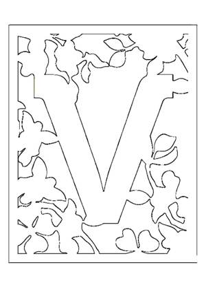 Свадебные − трафарет 33