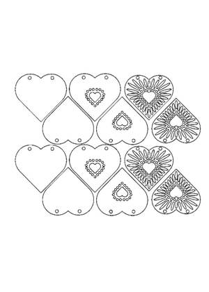 Свадебные − трафарет 36