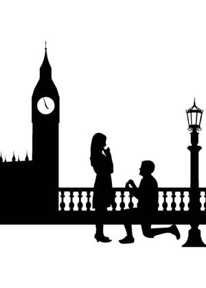 Свадебные − трафарет 4