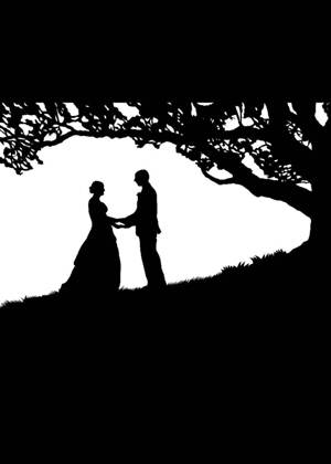 Свадебные − трафарет 40