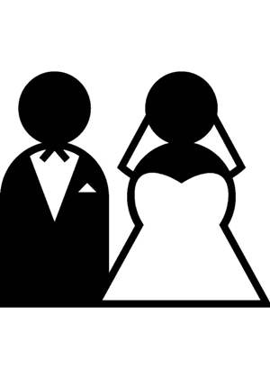 Свадебные − трафарет 6