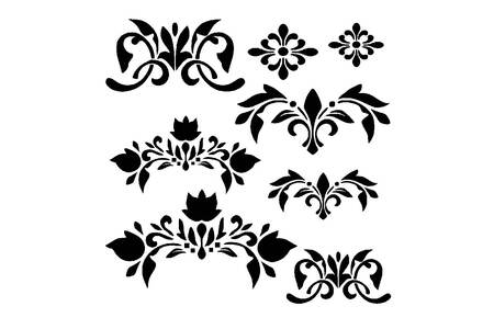 Узоры − трафарет 18