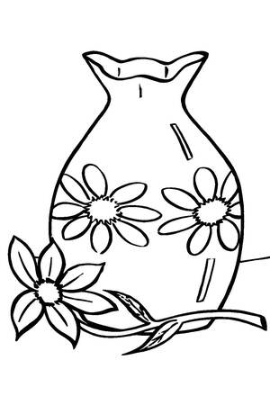 Трафареты Вазы Вазы − трафарет 13