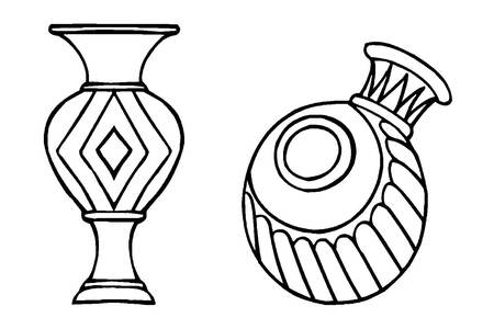Трафареты Вазы Вазы − трафарет 17