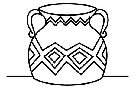 Трафареты Вазы Вазы − трафарет 18